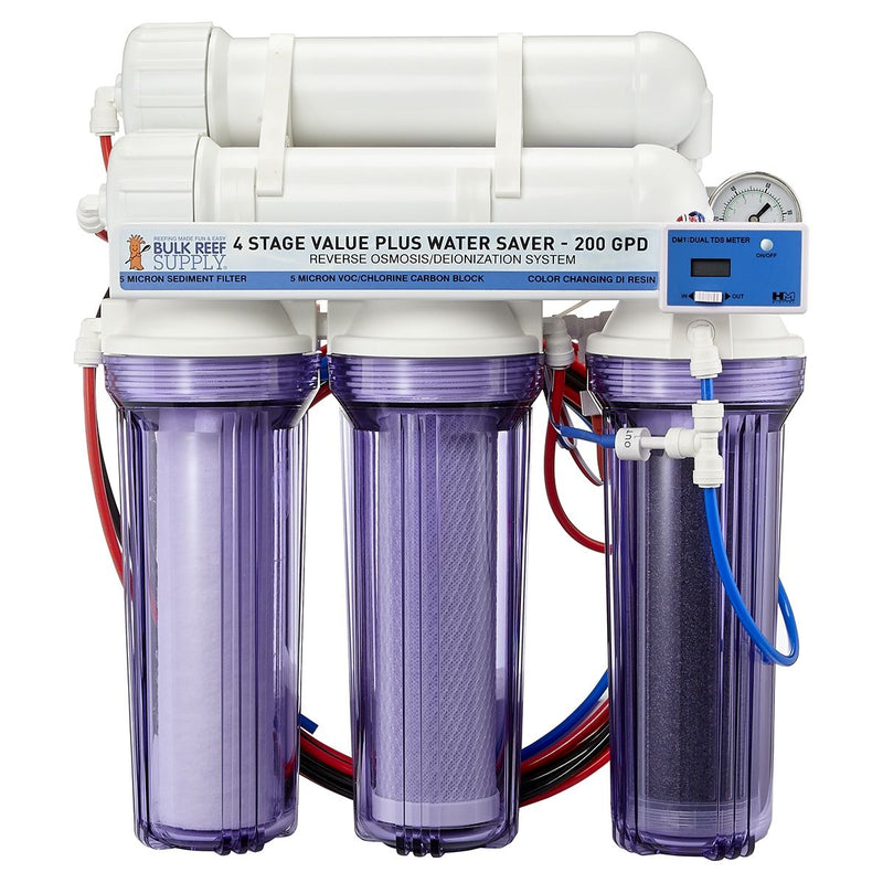 BULK REEF SUPPLY 4 STAGE VALUE PLUS WATER SAVER RO/DI SYSTEM