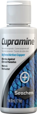 SEACHEM CUPRAMINE COPPER AND PARASITE TREATMENT