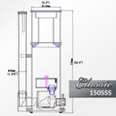 REEF OCTOPUS CLASSIC 150SSS 6" INTERNAL SPACE SAVING PROTEIN SKIMMER