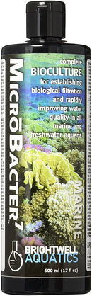 BRIGHTWELL AQUATICS MICROBACTER7 WATER CONDITIONER COMPLETE BIOCULTURE FOR MARINE & FRESHWATER