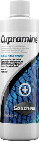SEACHEM CUPRAMINE COPPER AND PARASITE TREATMENT