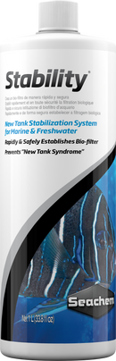 SEACHEM STABILITY FISH TANK STABILIZER MARINE AND FRESH WATER AQUARIUMS