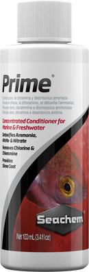 SEACHEM PRIME MARINE AND FRESHWATER CONDITIONER - CHEMICAL REMOVER AND DETOXIFIER