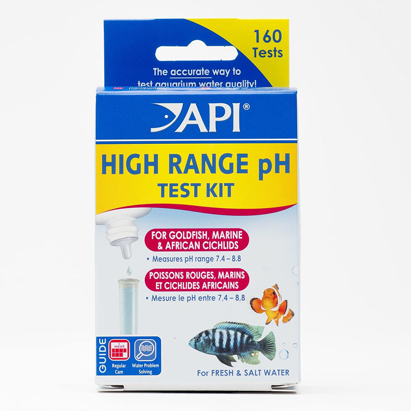 API FRESHWATER/SALTWATER HIGH RANGE PH TEST KIT (160 TESTS)