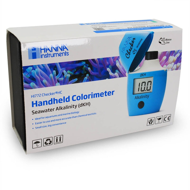 Hanna HI772 Saltwater Aquarium Alkalinity Colorimeter (dKH) Checker® HC