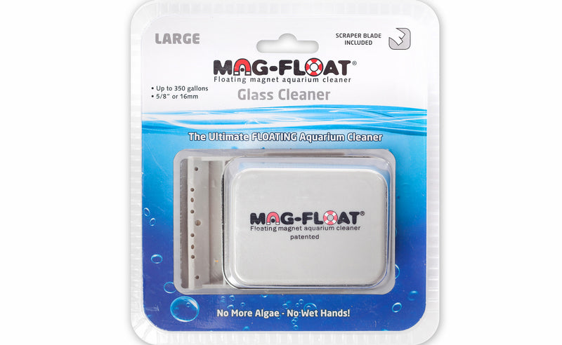 MAG-FLOAT 350 LARGE GLASS ALGAE MAGNET WITH SCRAPPER