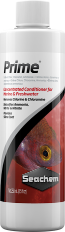 SEACHEM PRIME MARINE AND FRESHWATER CONDITIONER - CHEMICAL REMOVER AND DETOXIFIER