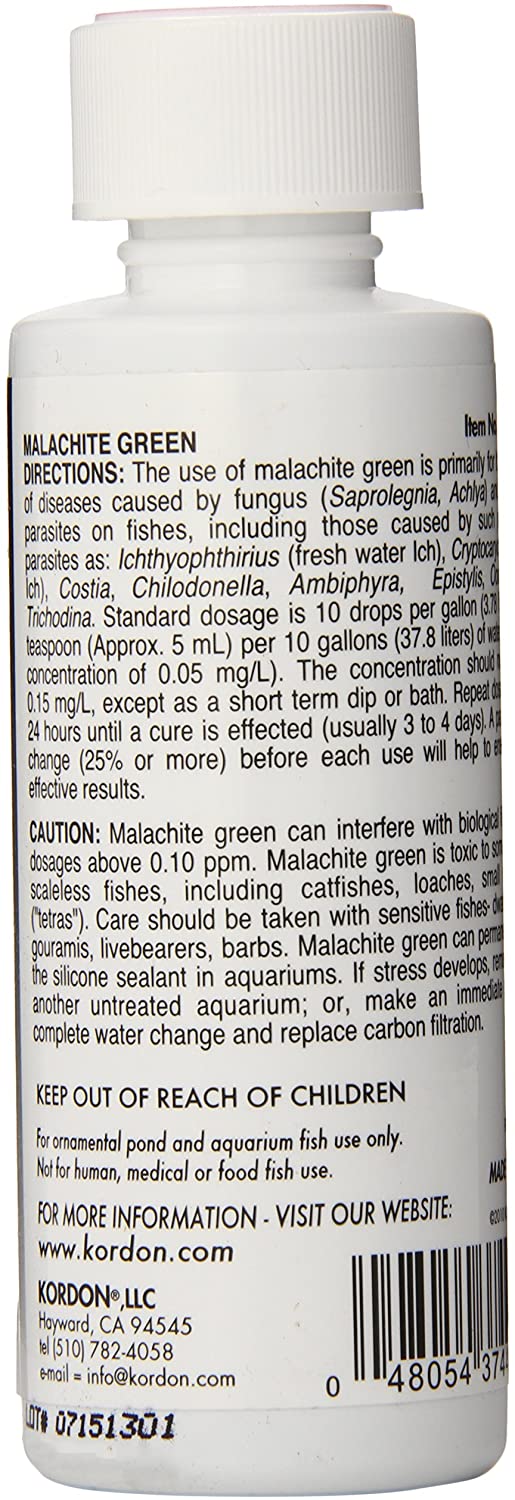KORDON MALACHITE GREEN FISH DISEASE CONTROL MARINE AND FRESHWATER