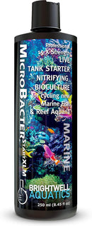 BRIGHTWELL AQUATICS MICROBACTER START XLM LIVE BACTERIA TANK STARTER FOR MARINE AND REEF AQUARIUM